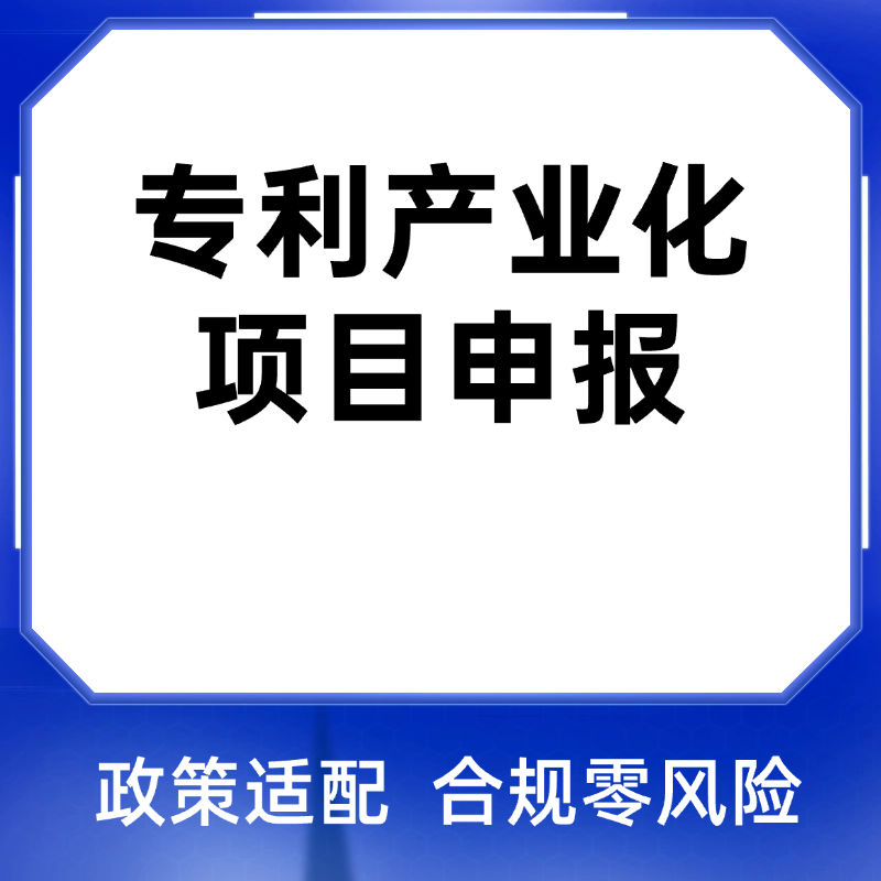 专利产业化项目申报