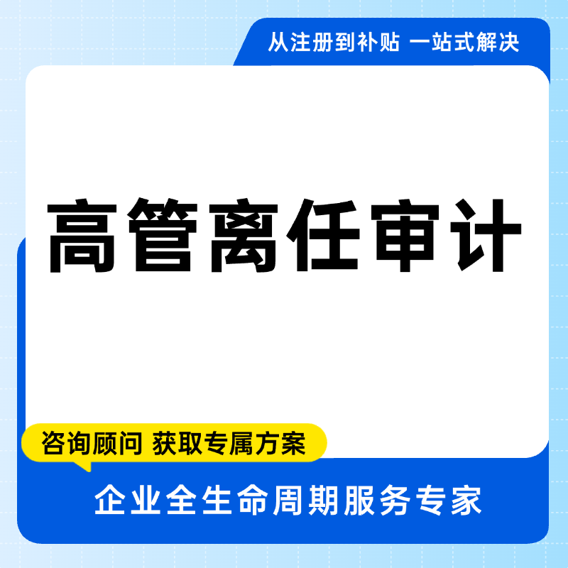 高管离任审计咨询