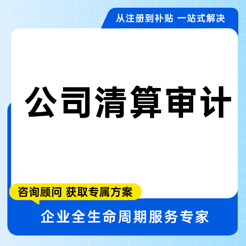  公司清算审计咨询