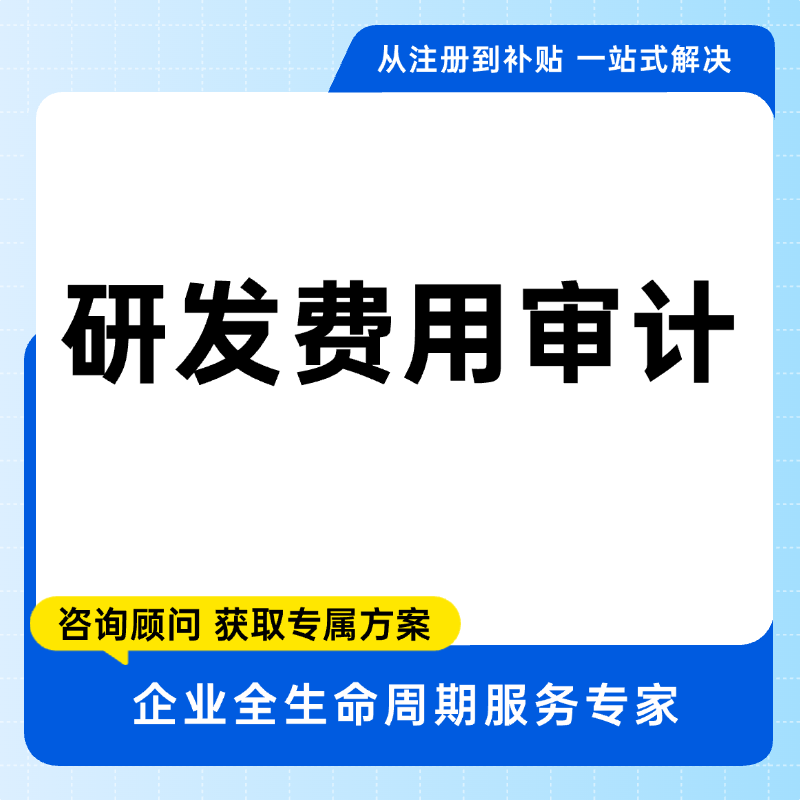  研发费用审计咨询