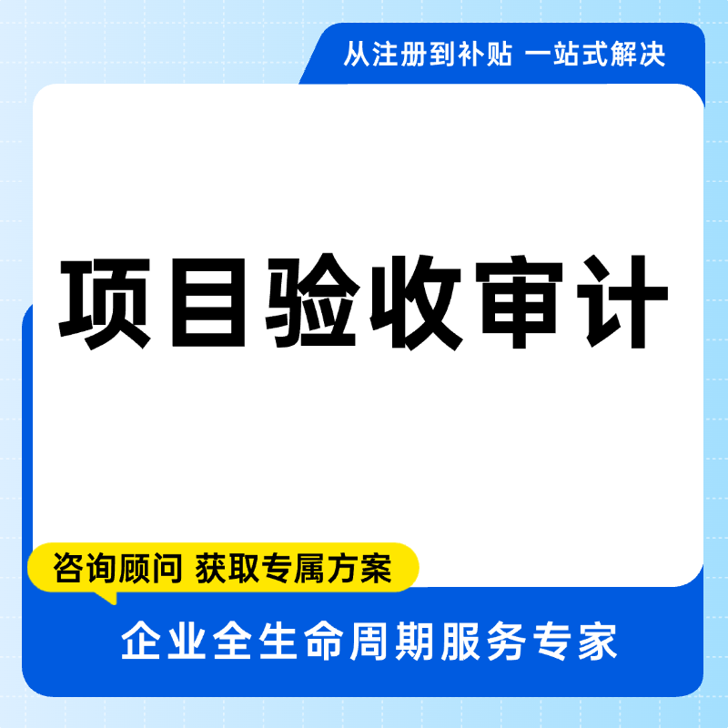 项目验收审计咨询